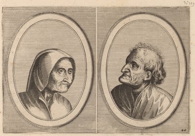 "Ritze Stijn" och "Schurckje Sonder-Baerdt" av Johannes and Lucas van Doetechum after Pieter Bruegel the Elder