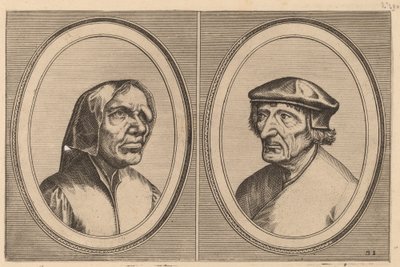 "Trijn Bulle-back" och "Voorsichtighe Penne" av Johannes and Lucas van Doetechum after Pieter Bruegel the Elder