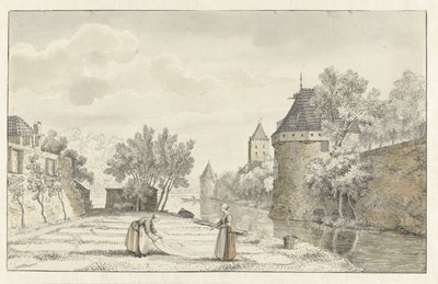 Utsikt över Plompetoren i Utrecht av Johannes de Bosch