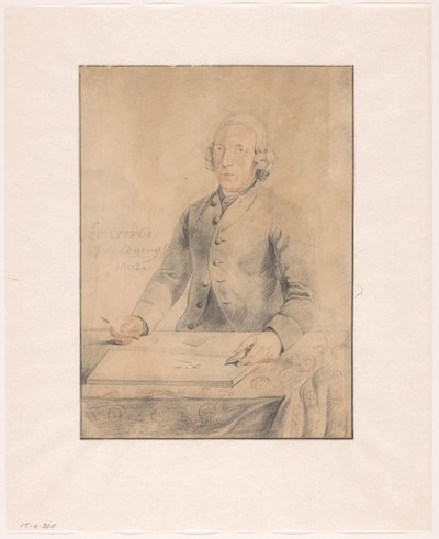 Porträtt av Pieter Pickée av Johannes de Koning (signed by artist)