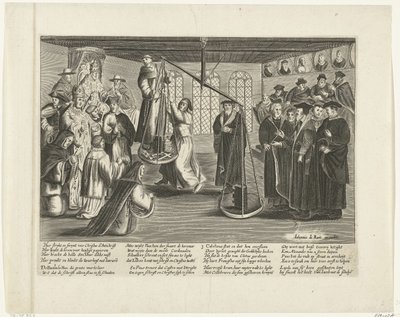 Vägning av Bibeln, 1660 av Johannes de Ram