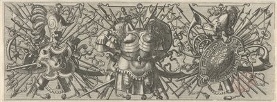 Två bröstskydd Panoplia sev armamentarium... (serietitel) av Johannes of Lucas van Doetechum