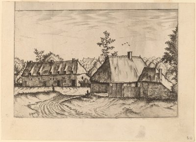 Gård och husrad av Johannes van Doetechum, the Elder and Lucas