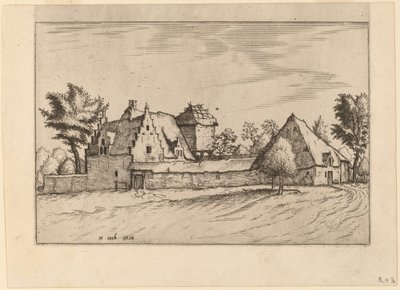 Gårdar i en domstol av Johannes van Doetechum, the Elder and Lucas