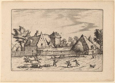 Gårdar i en domstol av Johannes van Doetechum, the Elder and Lucas