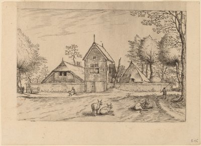 Bondgård av Johannes van Doetechum, the Elder and Lucas