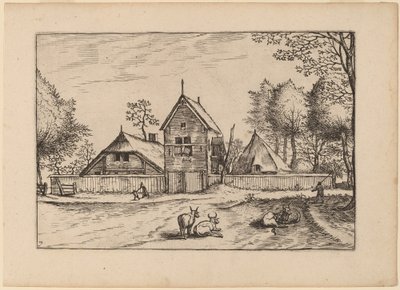 Bondgård av Johannes van Doetechum, the Elder and Lucas