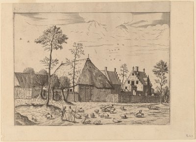 Skjul med stuga av Johannes van Doetechum, the Elder and Lucas
