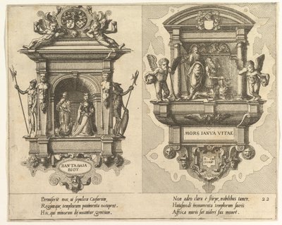 Cœnotaphiorum 22, 1563. Skapare: Johannes van Doetecum I, Lucas van Doetecum. av Johannes and Lucas van Doetecum