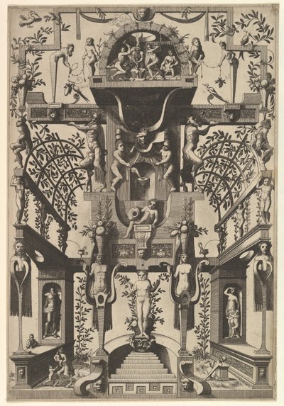 Modern grotesk dekoration, 1557. av Johannes van Doetecum I