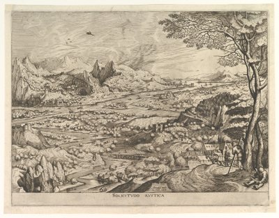 Rustic Solicitude Solicitudo rustica från The Large Landscapes, ca. 1555-56. av Johannes van Doetecum I