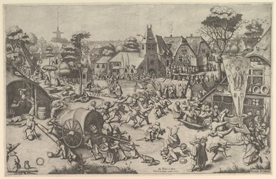 Kermis of Saint George, ca. 1569, tryckt 1601. av Johannes van Doetecum I