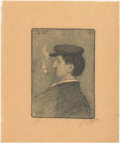Porträtt av Gerrit ter Haar av Johannes van Gijn (signed by artist)