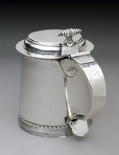 Tankard, c. 1692-1734 (silver) av Johannis Nys