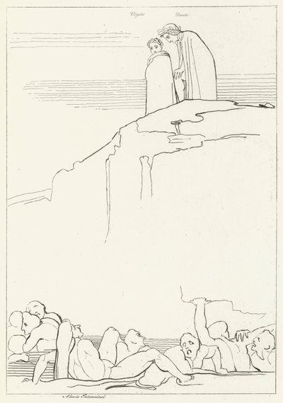 Malebolgia, Inferno, Canto 18 (gravyr) av John (after) Flaxman