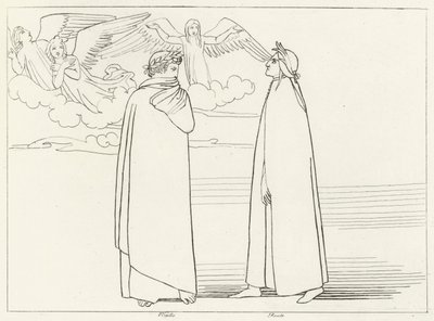 Kören, skärselden, Canto 17 (gravyr) av John (after) Flaxman