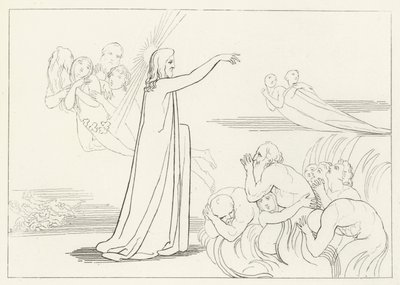 Kristi härkomst, Inferno, Canto 4 (gravyr) av John (after) Flaxman