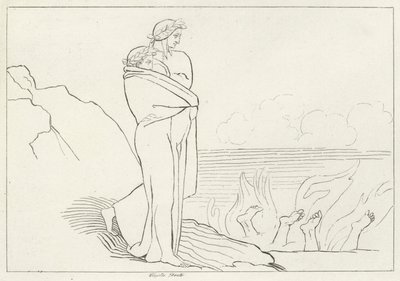 Simonybukten, Inferno, Canto 19 (gravyr) av John (after) Flaxman