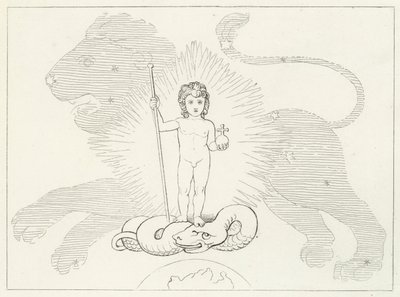 The Infant Saviour, Paradise, Canto 16 (gravyr) av John (after) Flaxman