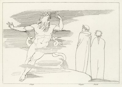 Regionen Pluto, Inferno, Canto 7 (gravyr) av John (after) Flaxman