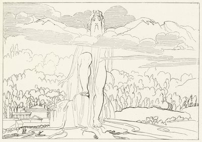 Statyn av fyra metaller, Inferno, Canto 14 (gravyr) av John (after) Flaxman