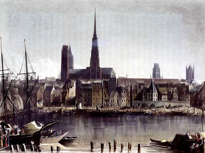 Vy över Rouen, från 