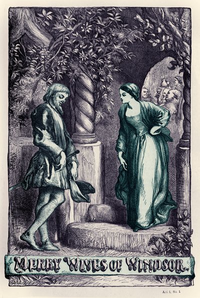 Merry Wives of Windsor av John (after) Gilbert