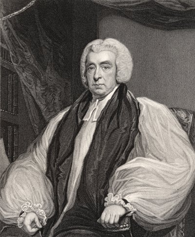 Reverend Beilby Porteus, graverad av H. Meyer, från "National Portrait Gallery, volym V", publicerad ca 1835 (litografi) av John (after) Hoppner