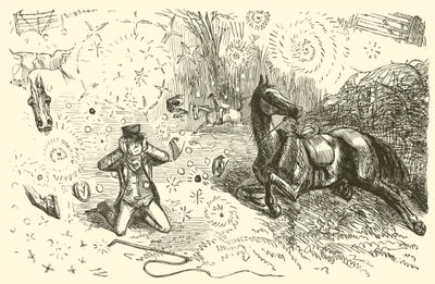 Fall under jakt (gravyr) av John (after) Leech