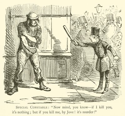 Polis (gravyr) av John (after) Leech