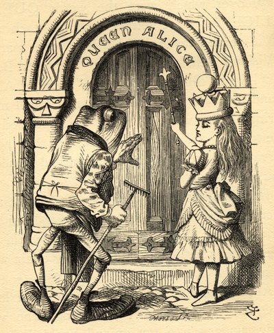 Alice and the Frog, illustration från 