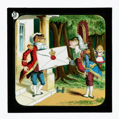 Alice i Underlandet, färgglada lyktor (lanternruta) av John (after) Tenniel