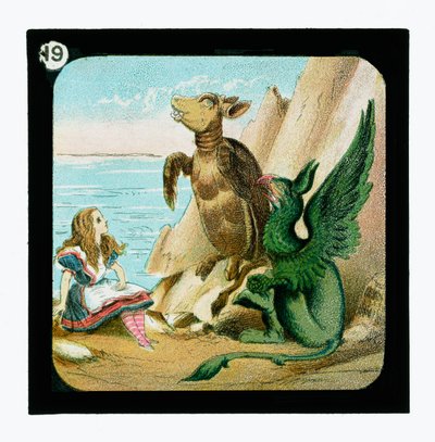 Alice i Underlandet, färgglada lyktor (lanternruta) av John (after) Tenniel