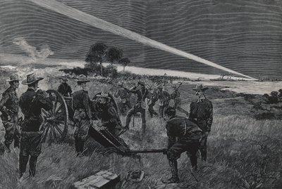 Amerikanska trupper landar i Daiquiribukten, artilleriet öppnar eld, 24 juni av Walter Charles Mills