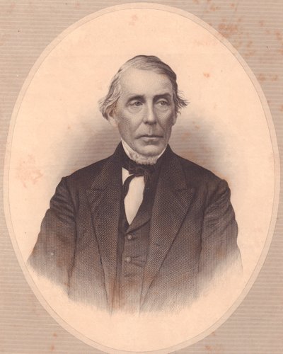 Porträtt av den amerikanske metodistprästen John Price Durbin (1800-1876), gravyr av W Wellstood från ladies