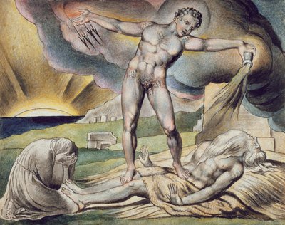 Satan slår Job med bölder, sida 6 från 