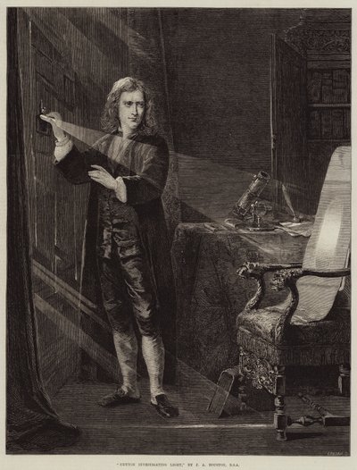Newton undersöker ljus av John Adam P. Houston