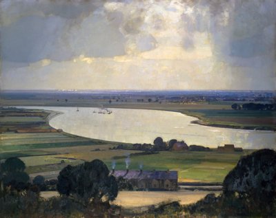 Den självgoda och silverfärgade Trent av John Alfred Arnesby Brown