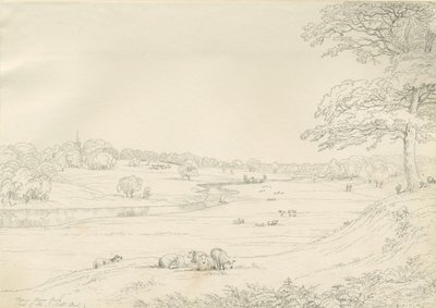 [Great] Barr Park: ritning med penna och bläck, och [tidigt 1800-tal] av John Allport