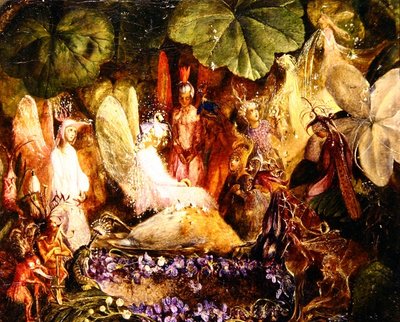 Vem dödade Cock Robin? (olja på duk) (se även 352705) av John Anster Fitzgerald