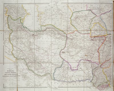 Karta över Centralasien, 1834 av John Arrowsmith