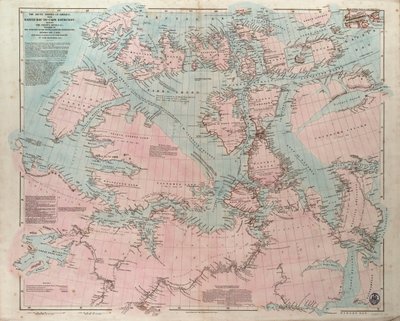 Amerikas arktiska kuster från Baffin Bay till Cape Bathurst, med de kuster och floder som utforskades av officerarna i de olika brittiska expeditionerna mellan 1818 och 1859 av John Arrowsmith