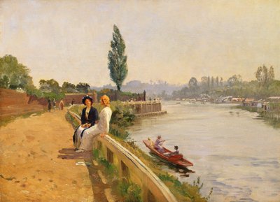 Themsen vid Hampton Court av John Arthur Black