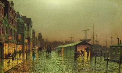 Liverpool Docks av John Atkinson Grimshaw