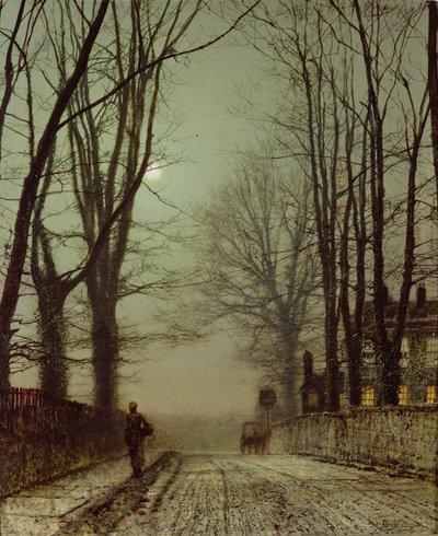 Putney Park Lane av John Atkinson Grimshaw