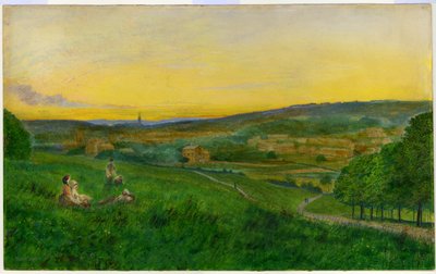 Utsikt från Woodhouse Ridge (olja på duk) av John Atkinson Grimshaw