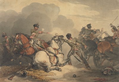 En stridsscen av John Augustus Atkinson