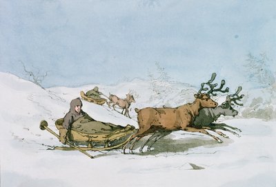 Lapplandssläden, 1803 av John Augustus Atkinson