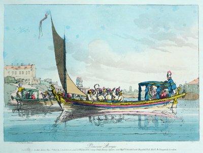 Nöjespråmar, 1803 av John Augustus Atkinson
