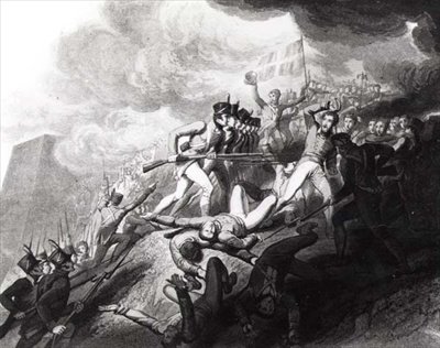 Stormningen av San Sebastian, 31 augusti 1813 (se 126363) av John Augustus after Atkinson